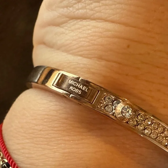 Michael Kors Rose Gold Bracelet with Silver Rhinestones - Picture 2 of 6